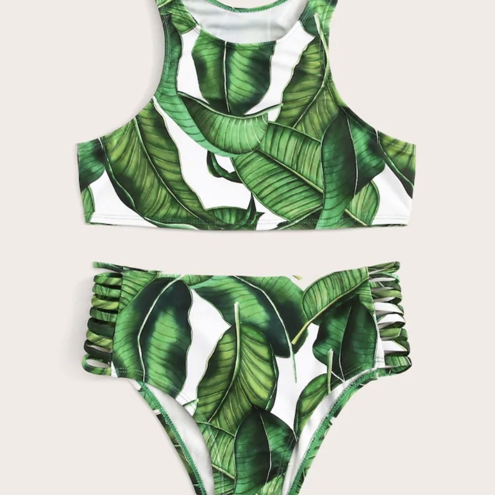 Palm Little Girls Two Piece Bikini Kids